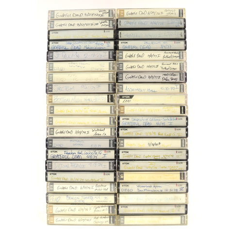 Vintage GRATEFUL DEAD CONCERT TAPES Lot of 40 Cassettes from 1972-79 LIVE SHOWS!