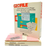 In Box! "GEOFILE DATABASE & FORMS MANAGER" Software FOR 128K APPLE II COMPUTERS