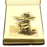 Antique MACHINIST BOOK & SAMPLE LOT Original Photos! J. ROYLE MACHINES + Cutter!