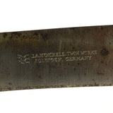 Antique J.A. HENCKELS TWIN WORKS CHEF KNIFE 15.25" Ideal Slicer DBL CURVED BLADE