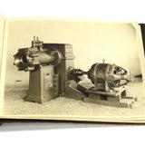 Antique MACHINIST BOOK & SAMPLE LOT Original Photos! J. ROYLE MACHINES + Cutter!
