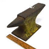 Vintage JEWELER-TINSMITH-GOLDSMITH ANVIL Small 8" long 6 lbs. GREAT PAINT STAINS