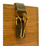 Vintage KEUFFEL ESSER K&E WOOD BOX Finger-Jointed TRANSIT CASE Neat Latch/Strap!