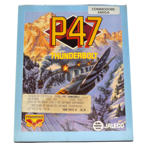 Brand New! COMMODORE AMIGA "P47 THUNDERBOLT" Computer Game FACTORY SEALED! c1988
