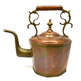 Antique COPPER & BRASS TEA KETTLE Large ~10 Liter ART NOUVEAU Russian/Persian?