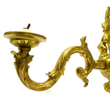 BRASS CANDLE SCONCE, ELECTRIFIED