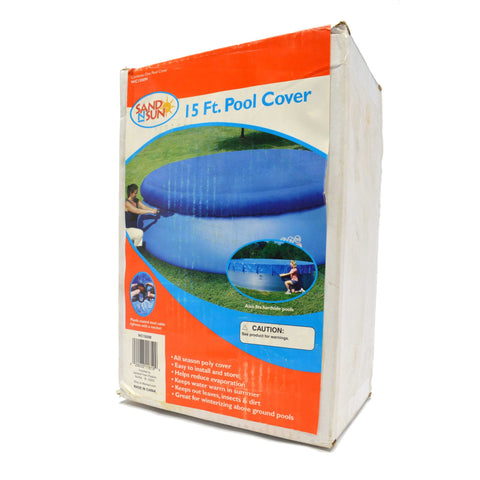 New (Open Box) 15 FT. POOL COVER #WC1500M Above-Ground 15' Round by "SAND N SUN"