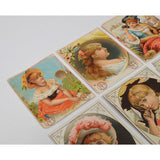 Antique Advertising TRADE CARD Lot of 6 "NEW HAVEN NAILS" Victorian Portraits NH