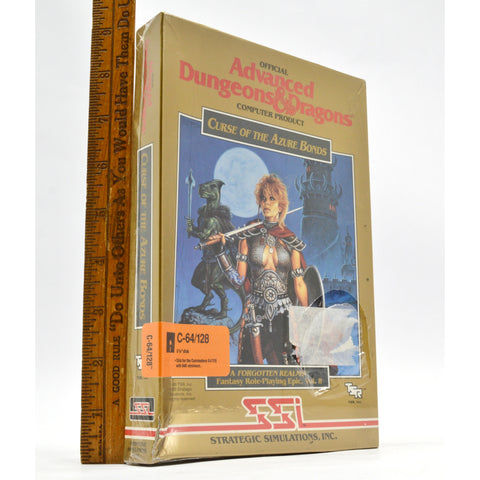 Brand New! COMMODORE C-64/128 D&D Game "CURSE OF THE AZURE BONDS" Rare! SEALED**