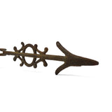 Antique IRON WEATHERVANE ARROW Lightning Rod **MISSING TIN INSERT** Parts/Repair
