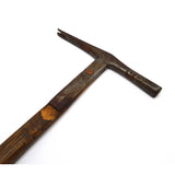 Antique UPHOLSTERS "CARPET HAMMER" Strapped Wood Handle "CLAW-PEEN" TACK HAMMER