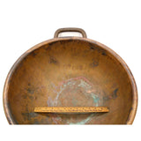 Antique COPPER 18" APPLE BUTTER KETTLE Pot/Cauldron w/ CAST IRON HANDLES Patina!