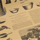 Vintage "BENHAMS...TIN WARES" ADVERTISING PRINT Housewares WENTWORTH PRESS, 1971