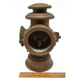 Antique STAGECOACH LIGHT "WESTCHESTER TAIL No. 3" by "N.Y COACH & AUTO LAMP CO."