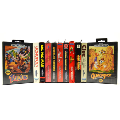 Sega GENESIS GAME LOT OF 11 Old-School Games! QUACKSHOT TaleSpin POWER RANGERS +