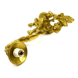 BRASS CANDLE SCONCE, ELECTRIFIED