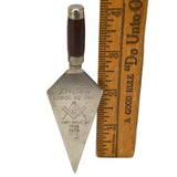 Vintage MASONIC 4" MINI TROWEL Freemasons JEFFERSON LODGE, PITTSBURGH 1854-1929