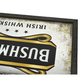 Vintage "1608 BUSHMILLS IRISH WHISKEY" MIRROR AD-SIGN Bar / Man-Cave WALL DECOR