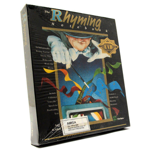 Brand New! AMIGA "THE RHYMING NOTEBOOK" Factory Sealed! COMPUTER TEXT SOFTWARE