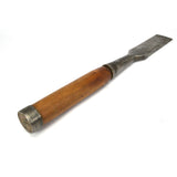Antique 18" SOCKET CHISEL 1-7/8" Blade "T.H. WITHERBY" w/ Old Wood Handle c.1850