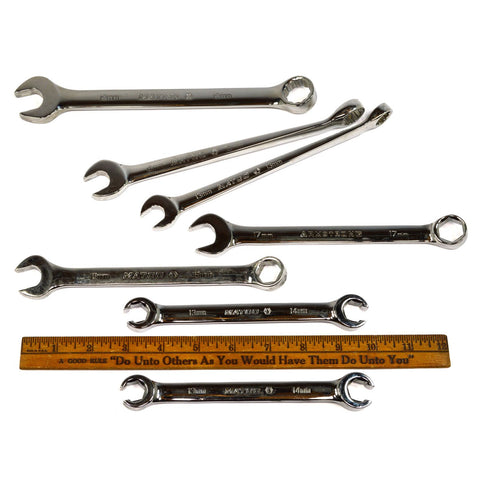 Excellent MIXED WRENCH LOT of 7 MATCO & ARMSTRONG Metric TWIST Combo & FLARE NUT