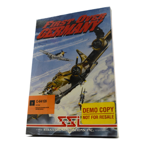 Demo Copy COMMODORE C-64/128 Computer Game "FIRST OVER GERMANY" Brand New/Sealed