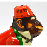 Vintage MECHANICAL TIN TOY "CURT" No. 420 ROPE CLIMBING MONKEY by DBS of Germany