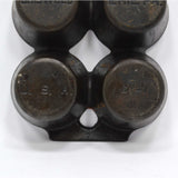 1870s Erie #10 Cast Iron Muffin Pan