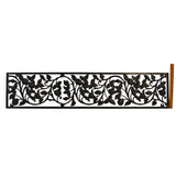 Salvaged CAST IRON CLIMBING ROSES GATE INSERT 44" Grate/Vent Cover WINDOW PANEL+