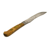 Vintage ROBESON BUTCHER'S KNIFE 12.75" Long PIG BRASS LOGO American Carbon Steel