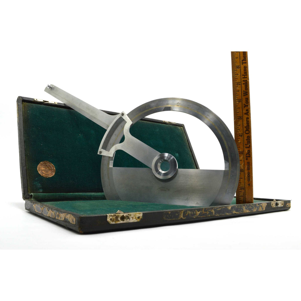 Antique Protractor Device Antique METAL PROTRACTOR by
