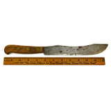 Vintage ROBESON BUTCHER'S KNIFE 12.75" Long PIG BRASS LOGO American Carbon Steel