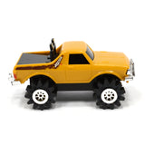 Vintage SCHAPER STOMPER 4X4 Toy Truck SUBARU "BRAT" Mustard-Yellow c.1981 WORKS!