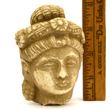 Ancient GANDHARA/GANDHARAN STUCCO HEAD Bodhisattva/Buddha? CARVED STONE Artifact