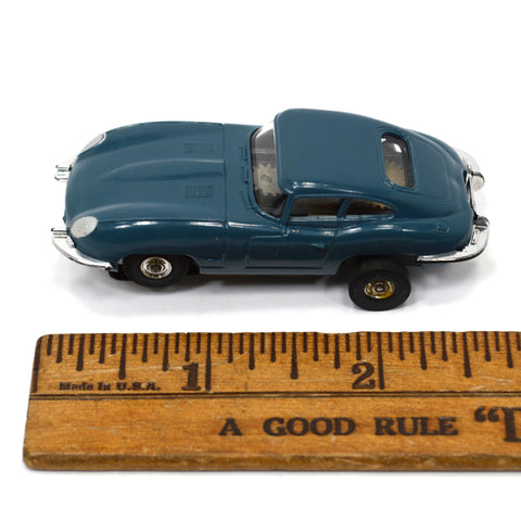 Vintage AURORA THUNDERJET SLOT CAR No. 1358 Slate Blue 1963 JAGUAR XKE Excellent