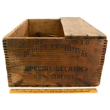 Vintage DUPONT "SPECIAL GELATIN" CRATE 60% Strength HIGH EXPLOSIVE BOX + 1/3 Lid