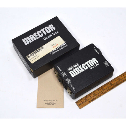 Briefly Used "WHIRLWIND DIRECTOR DIRECT BOX" in Original Box with INSTRUCTIONS