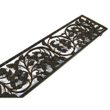 Salvaged CAST IRON CLIMBING ROSES GATE INSERT 44" Grate/Vent Cover WINDOW PANEL+