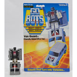 Vintage TONKA GOBOTS "VAN GUARD" #51 Friendly Robot MINI VAN + Orig. CARD-BACK!!