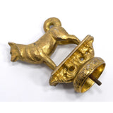 Vintage BRASS DOG FINIAL/ORNAMENT by GLADYS BROWN for DODGE MFG. CO, NJ "1950-1"