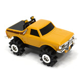 Vintage SCHAPER STOMPER 4X4 Toy Truck SUBARU "BRAT" Mustard-Yellow c.1981 WORKS!