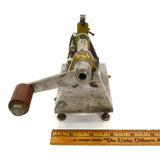 Vintage UNBRANDED WATCHMAKER MAINSPRING WINDER Steel-Brass-Wood UNIQUE Homemade