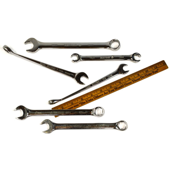 Excellent MIXED WRENCH LOT of 6 MATCO & ARMSTRONG Metric TWIST Combo & FLARE NUT