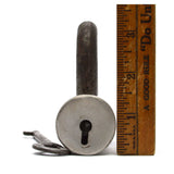 Vintage BARREL SCREW-TYPE SHACKLE PADLOCK Unbranded/Unusual Lock w/ WORKING KEY!