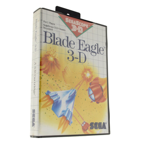 New! SEGA MASTER SYSTEM "BLADE EAGLE 3-D" SMS Video Game c.1988 FACTORY SEALED!!