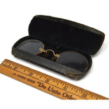 Antique ARISTOCRAT EYEGLASSES Glasses Frames 1/10-12K GOLD FILLED Original Case!