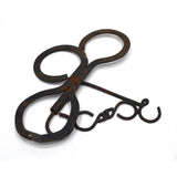 VTG/Antique WROUGHT IRON SWIVEL WALL-BRACKET 180 Degree Swing Hook HAND-FORGED