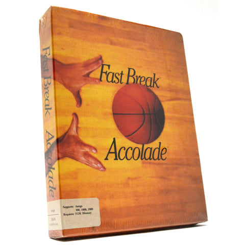 New! AMIGA 500/1000/2000 "FAST BREAK" Factory Sealed! BASKETBALL COMPUTER GAME