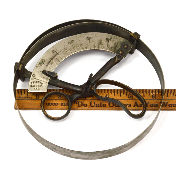 Antique ADJUSTABLE HAT SIZER by FELDMAN MACH WORKS, NYC Millinery/Hatm ...
