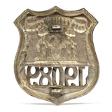 Vintage OBSOLETE POLICE BADGE in Leather Case "CITY OF NEW YORK" #19089 Unsigned